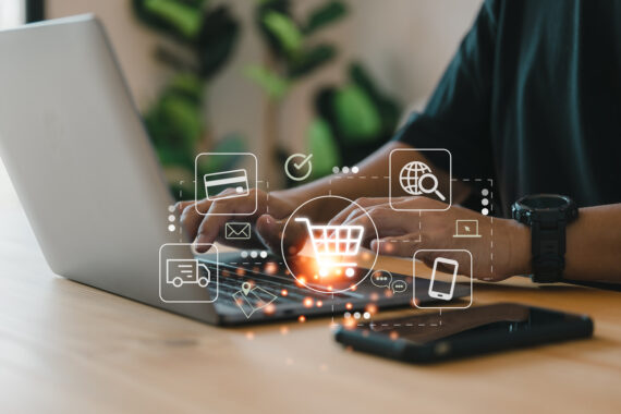 Enhancing B2B online sales in e-commerce, streamlining customer interactions and sales processes.